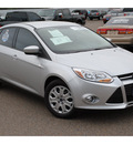 ford focus 2012 silver sedan se flex fuel 4 cylinders front wheel drive automatic 78539