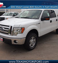 ford f 150 2012 white xlt 8 cylinders automatic 76108