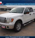 ford f 150 2012 white xlt 6 cylinders automatic 76108