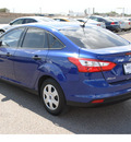 ford focus 2012 blue sedan flex fuel 4 cylinders front wheel drive automatic 78572