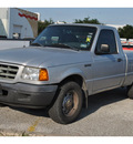 ford ranger 2002 silver pickup truck xl gasoline 6 cylinders rear wheel drive automatic 78217