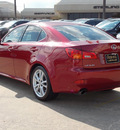 lexus is 250 2006 red sedan 6 cylinders shiftable automatic 77074