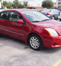 nissan sentra 2011 dk  red sedan 2 0 gasoline 4 cylinders front wheel drive automatic with overdrive 77070