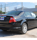 ford fusion 2012 black sedan sel gasoline 4 cylinders front wheel drive shiftable automatic 77575
