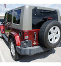 jeep wrangler unlimited 2007 red suv sahara gasoline 6 cylinders rear wheel drive automatic 78729