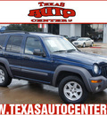 jeep liberty 2003 blue suv sport gasoline 6 cylinders 4 wheel drive automatic 78666