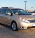 toyota sienna 2011 tan van xle 8 passenger gasoline 6 cylinders front wheel drive automatic with overdrive 77074