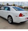 chevrolet malibu 2010 white sedan lt gasoline 4 cylinders front wheel drive automatic with overdrive 77642