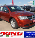 dodge journey 2013 brown american value package gasoline 4 cylinders front wheel drive automatic 77388