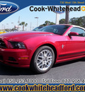 ford mustang 2013 red v6 premium gasoline 6 cylinders rear wheel drive automatic 32401