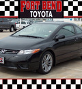 honda civic 2008 black coupe si gasoline 4 cylinders front wheel drive 6 speed manual 77469