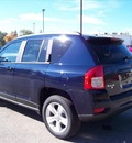 jeep compass 2013 dk  blue suv latitude gasoline 4 cylinders 4 wheel drive not specified 44024