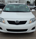 toyota corolla 2010 white sedan le gasoline 4 cylinders front wheel drive automatic with overdrive 77477