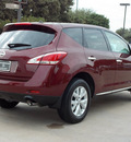 nissan murano 2011 dk  red s gasoline 6 cylinders front wheel drive automatic with overdrive 77477