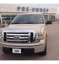ford f 150 2010 gold xlt gasoline 8 cylinders 2 wheel drive automatic 77074