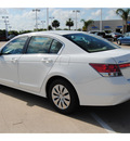 honda accord 2012 white sedan lx gasoline 4 cylinders front wheel drive 5 speed automatic 77065