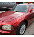 dodge charger 2007 red sedan 6 cylinders automatic 77018