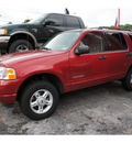 ford explorer 2005 red suv xlt 6 cylinders automatic 77018