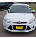 ford focus 2012 white hatchback se flex fuel 4 cylinders front wheel drive automatic 78572