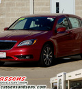chrysler 200 2013 red sedan touring gasoline 4 cylinders front wheel drive automatic 62034