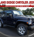 jeep wrangler unlimited 2013 dk  blue suv sahara 6 cylinders automatic 33157