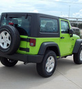 jeep wrangler 2013 green suv sport 6 cylinders automatic with overdrive 77099