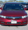 honda civic 2009 red sedan lx s 4 cylinders automatic with overdrive 77074