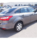 ford focus 2013 gray sedan s flex fuel 4 cylinders front wheel drive 5 speed manual 77074
