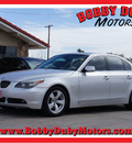 bmw 5 series 2006 silver sedan 525i gasoline 6 cylinders rear wheel drive automatic 79110