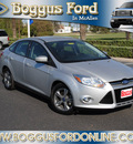 ford focus 2012 silver sedan se flex fuel 4 cylinders front wheel drive automatic 78501