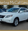 lexus rx 350 2011 white suv 6 cylinders shiftable automatic 77074