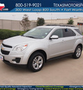 chevrolet equinox 2010 silver suv lt 4 cylinders automatic 76108