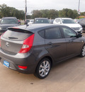 hyundai accent 2013 dk  gray hatchback se gasoline 4 cylinders front wheel drive automatic 76049