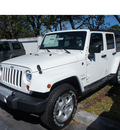 jeep wrangler unlimited 2013 white suv sahara 6 cylinders automatic 33157