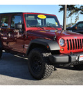 jeep wrangler unlimited 2012 red suv sport 6 cylinders not specified 78214