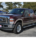 ford f 350 super duty 2010 dk  red lariat 8 cylinders automatic 78214
