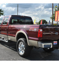 ford f 350 super duty 2010 dk  red lariat 8 cylinders automatic 78214