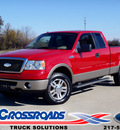 ford f 150 2006 red lariat gasoline 8 cylinders 4 wheel drive automatic 62708