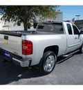 chevrolet silverado 1500 2011 silver pickup truck lt tx ed  flex fuel 8 cylinders 2 wheel drive automatic 78028