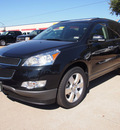 chevrolet traverse 2012 black lt gasoline 6 cylinders front wheel drive automatic 75075