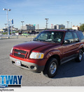 ford explorer sport 2001 red suv gasoline 6 cylinders rear wheel drive automatic 75062