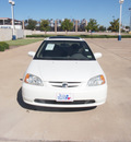 honda civic 2002 white coupe ex gasoline 4 cylinders front wheel drive 5 speed manual 76108