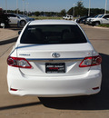 toyota corolla 2013 white sedan le gasoline 4 cylinders front wheel drive automatic 76049