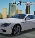 bmw 6 series 2013 white sedan 640i gran coupe gasoline 6 cylinders rear wheel drive automatic 77002