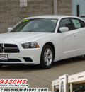 dodge charger 2013 white sedan se gasoline 6 cylinders rear wheel drive automatic 62034