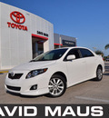 toyota corolla 2010 white sedan s gasoline 4 cylinders front wheel drive automatic 32771
