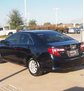 toyota camry 2012 black sedan le gasoline 4 cylinders front wheel drive automatic 76049
