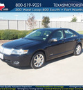 lincoln mkz 2009 dk  blue sedan gasoline 6 cylinders all whee drive automatic 76108