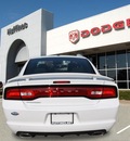 dodge charger 2013 white sedan sxt gasoline 6 cylinders rear wheel drive automatic 75067