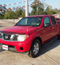 nissan frontier 2007 red se gasoline 6 cylinders rear wheel drive automatic with overdrive 77662